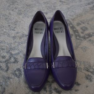 Purple Leather Heels
